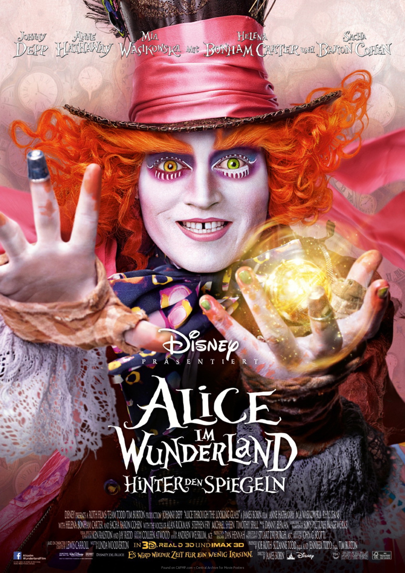 Movie Poster Alice Im Wunderland Hinter Den Spiegeln On Cafmp